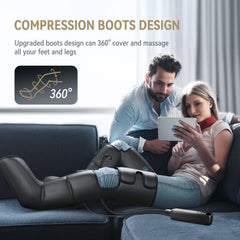 FIT KING botas cubriendo pies y muslos para compresión secuencial cómoda