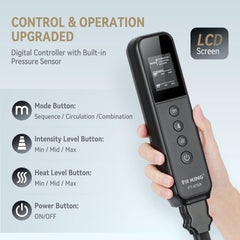 FIT KING mando LCD en mano con controles claros y selección de modos