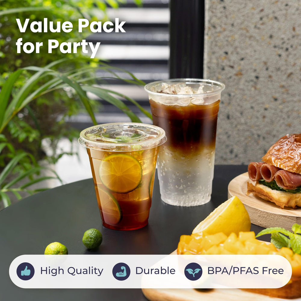 Fit Meal Prep vaso en uso con café helado para transporte seguro