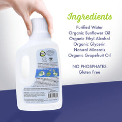 Fit Organic detalle de botella que revela textura y limpieza