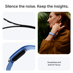 Fitbit primer plano de textura de banda mostrando material suave