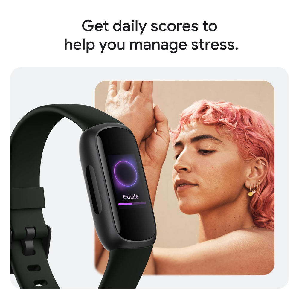Fitbit Inspire 3 pantalla activa mostrando ejercicio y métricas claras