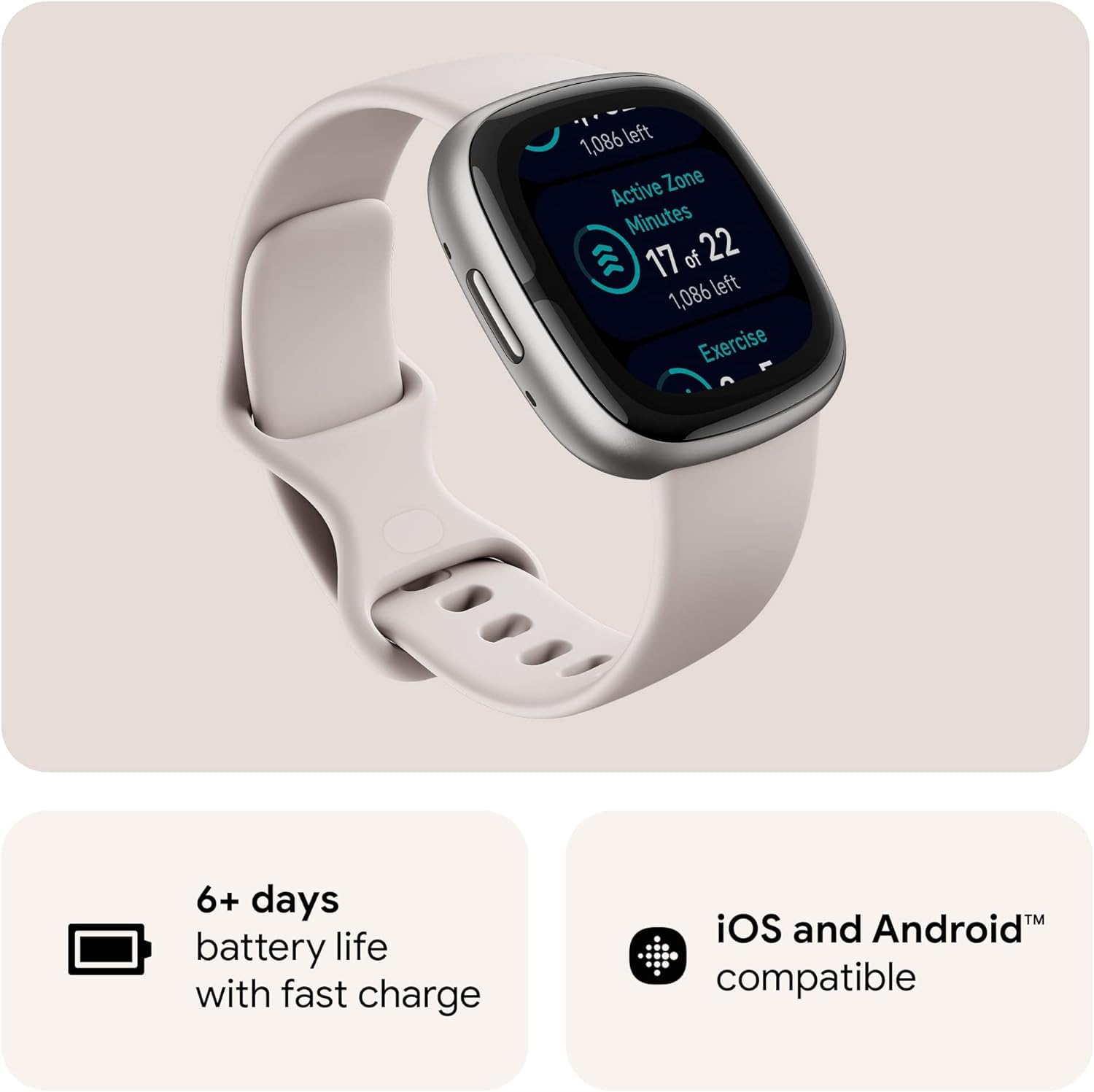 Fitbit Sense 2 recibiendo una llamada en la muñeca para mayor conveniencia