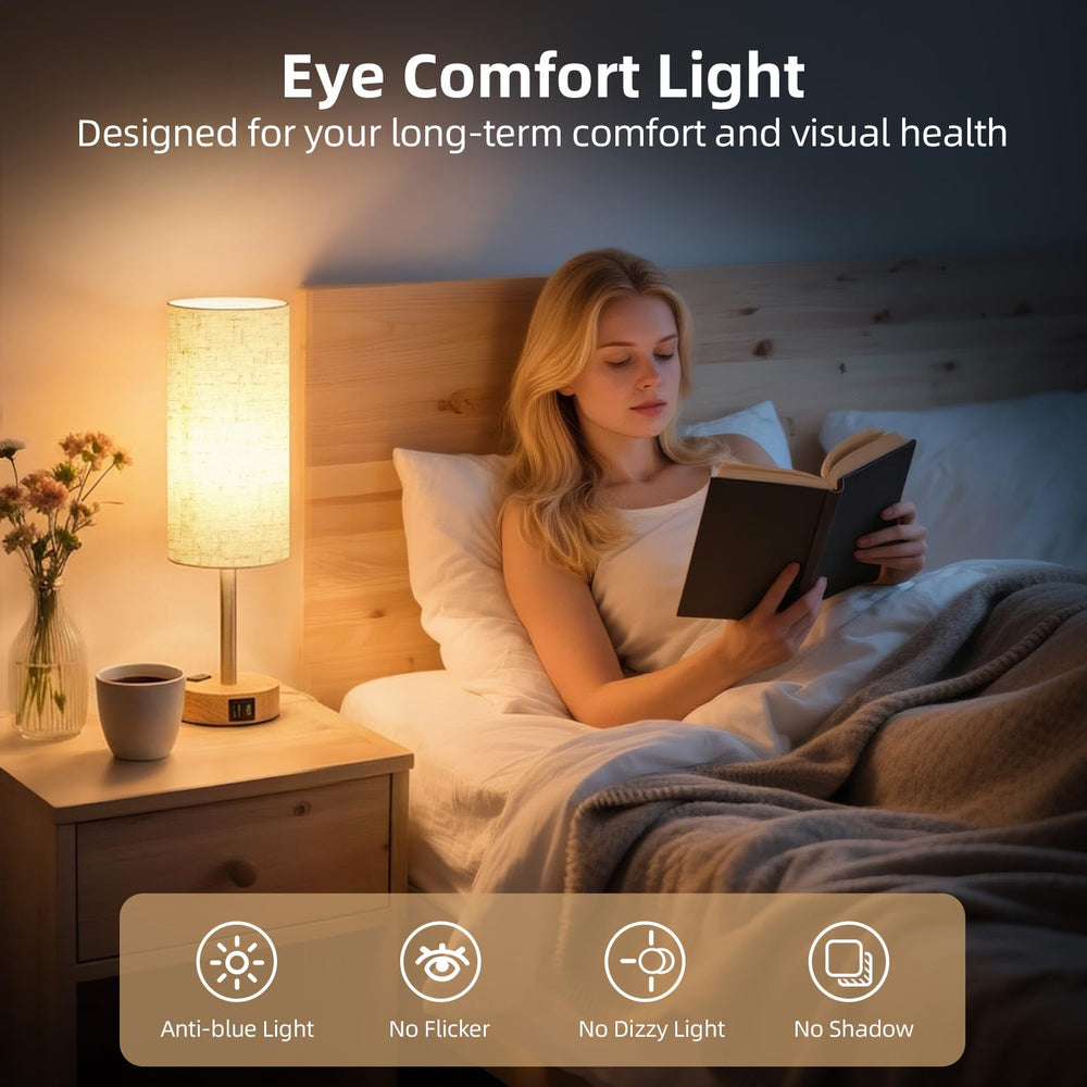 Fitfull lámpara en uso para lectura nocturna ofreciendo luz cómoda