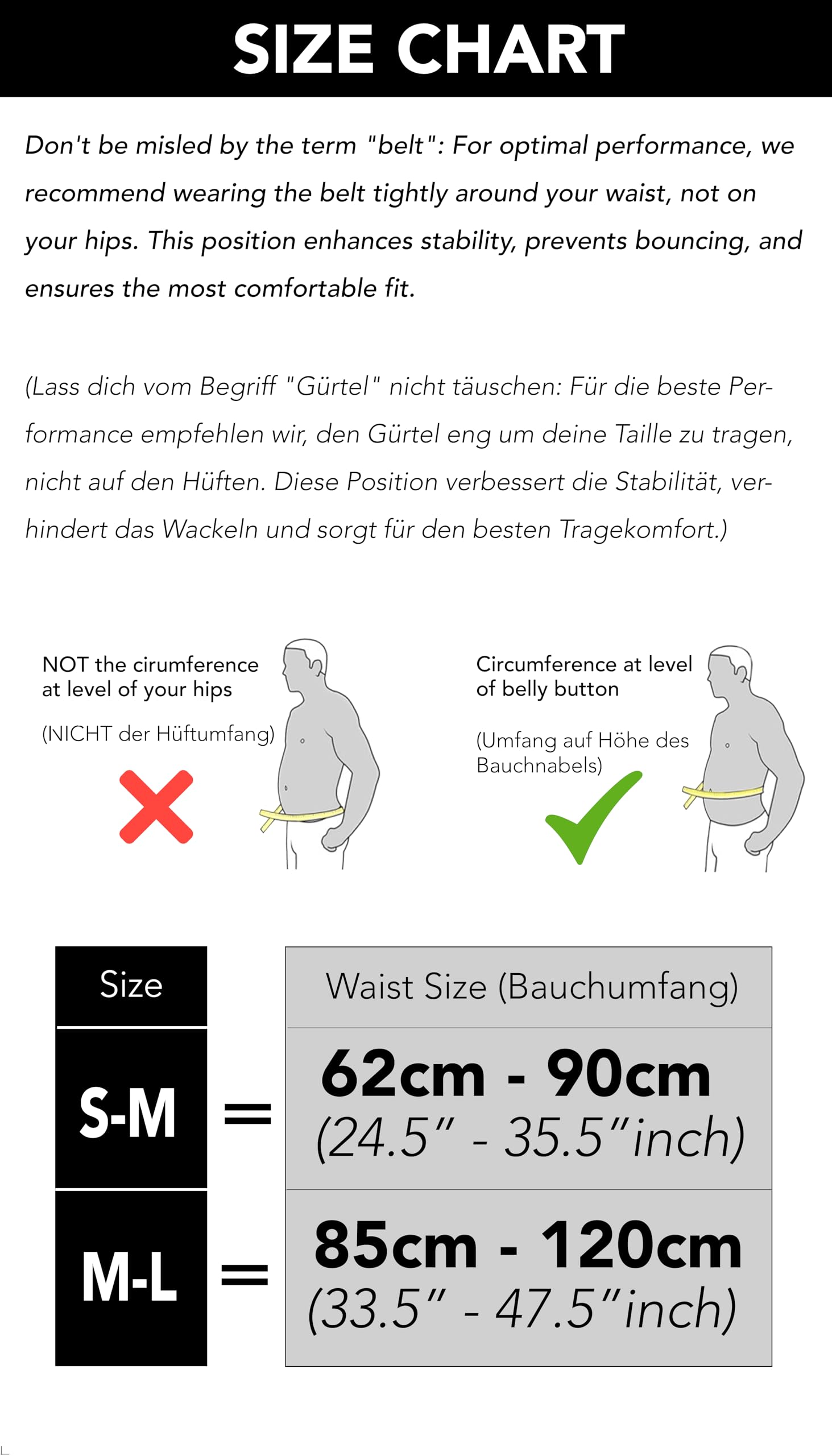 Fitgriff comparación de tamaño junto a una mano y smartphone