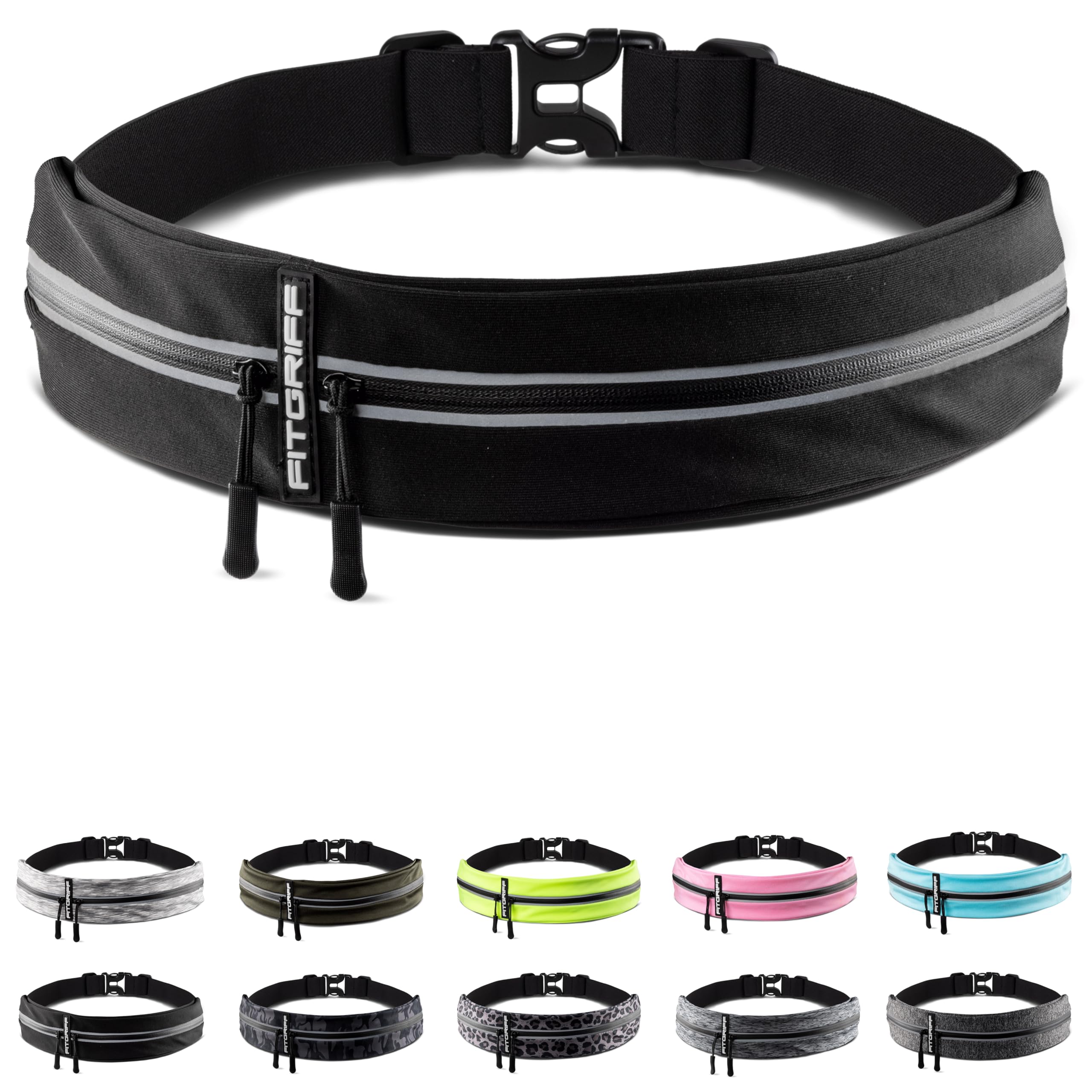 Fitgriff cinturón frontal con bolsillo grande para móvil y acceso rápido