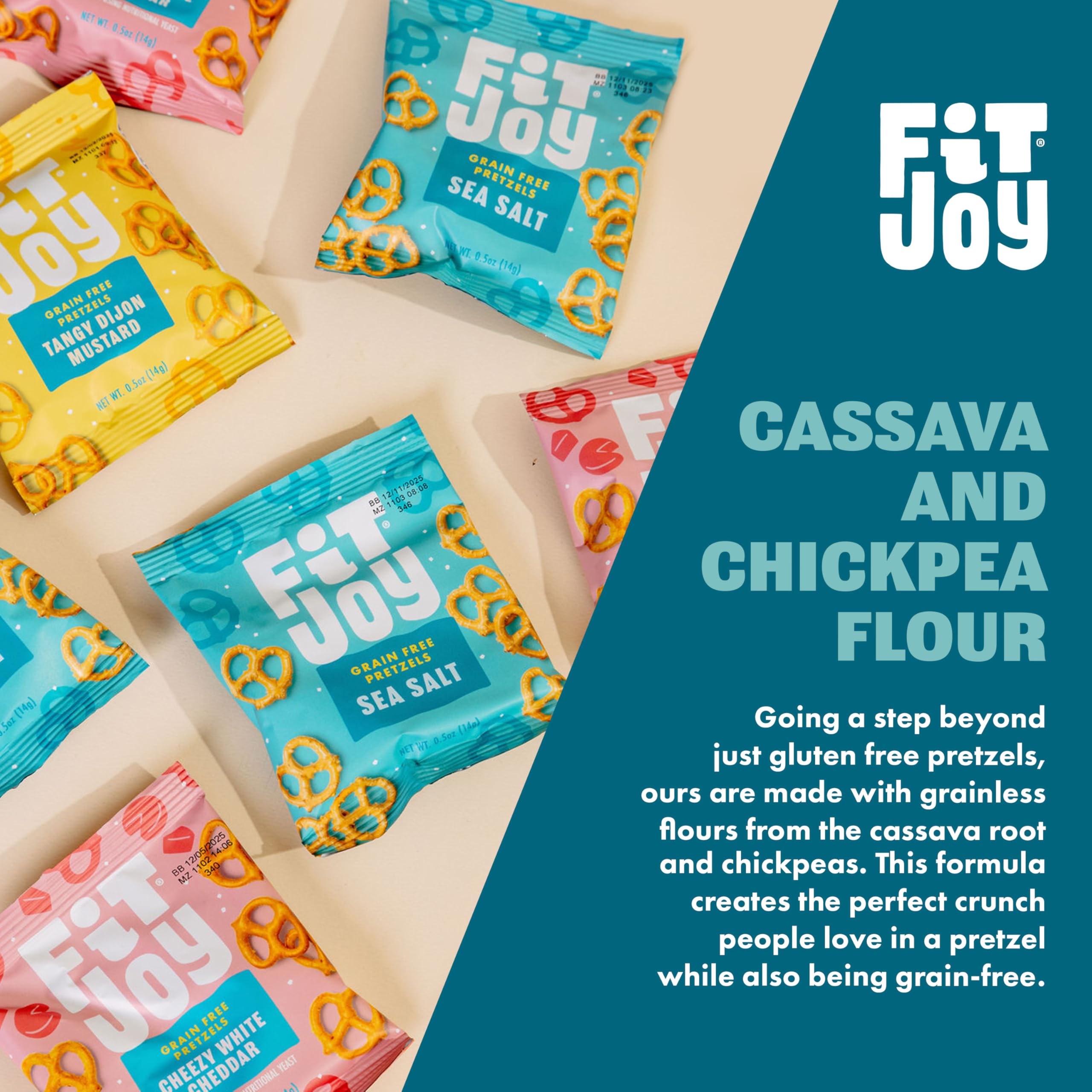 FitJoy textura crujiente en primer plano que destaca el crocante