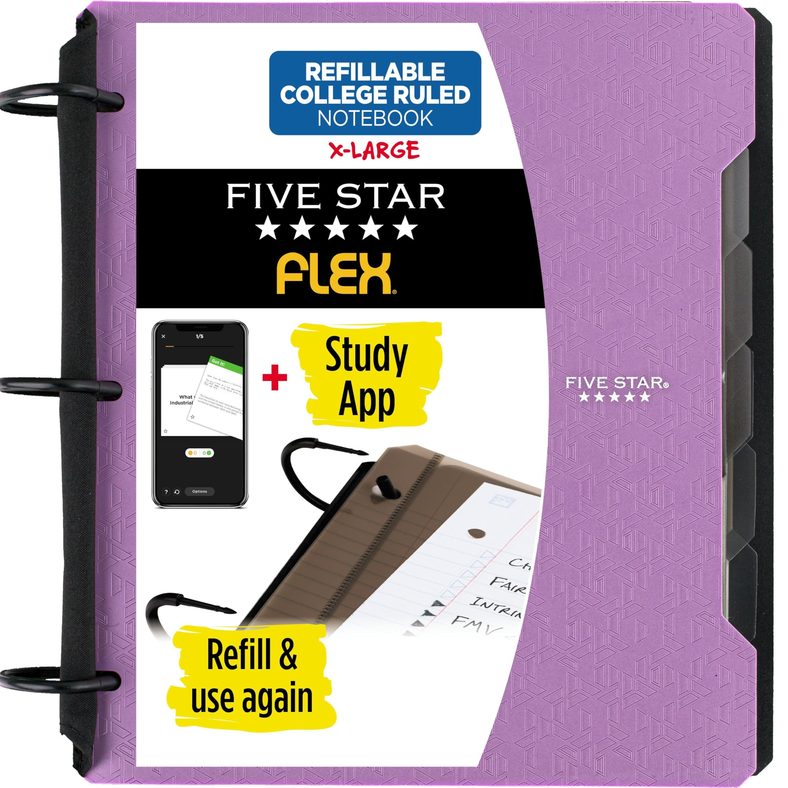 Five Star cubierta frontal en Amethyst Purple que protege apuntes