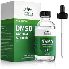 FIVE STAR MATERIALS RESOURCES botella frontal de DMSO, presentación segura