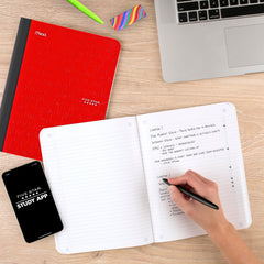 Five Star primer plano hoja college ruled facilita escritura ordenada