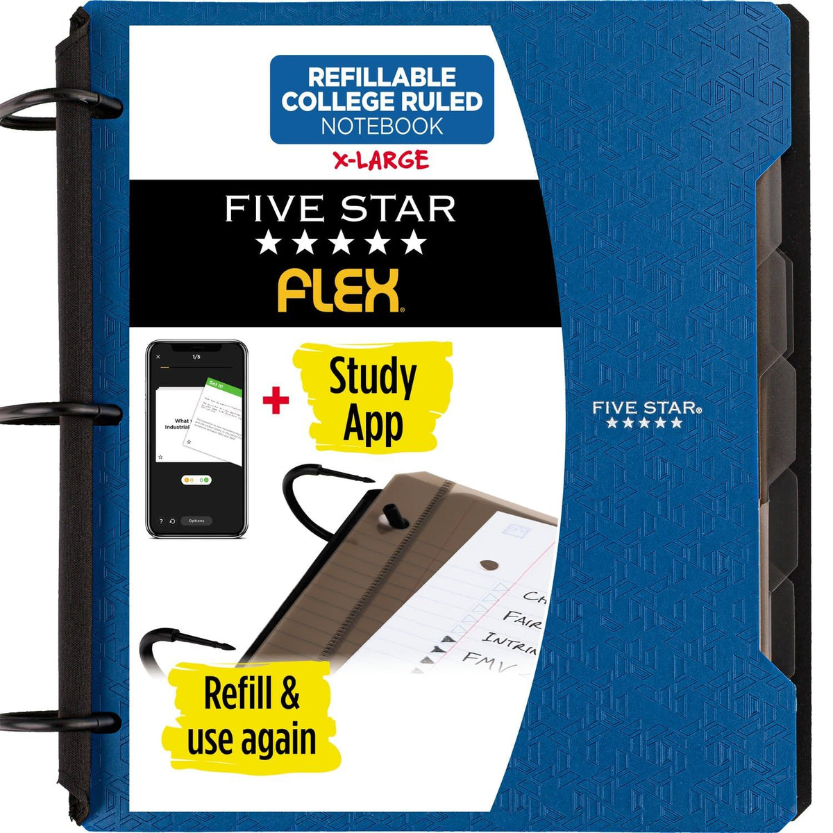 Five Star portada Pacific Blue resistente protege apuntes