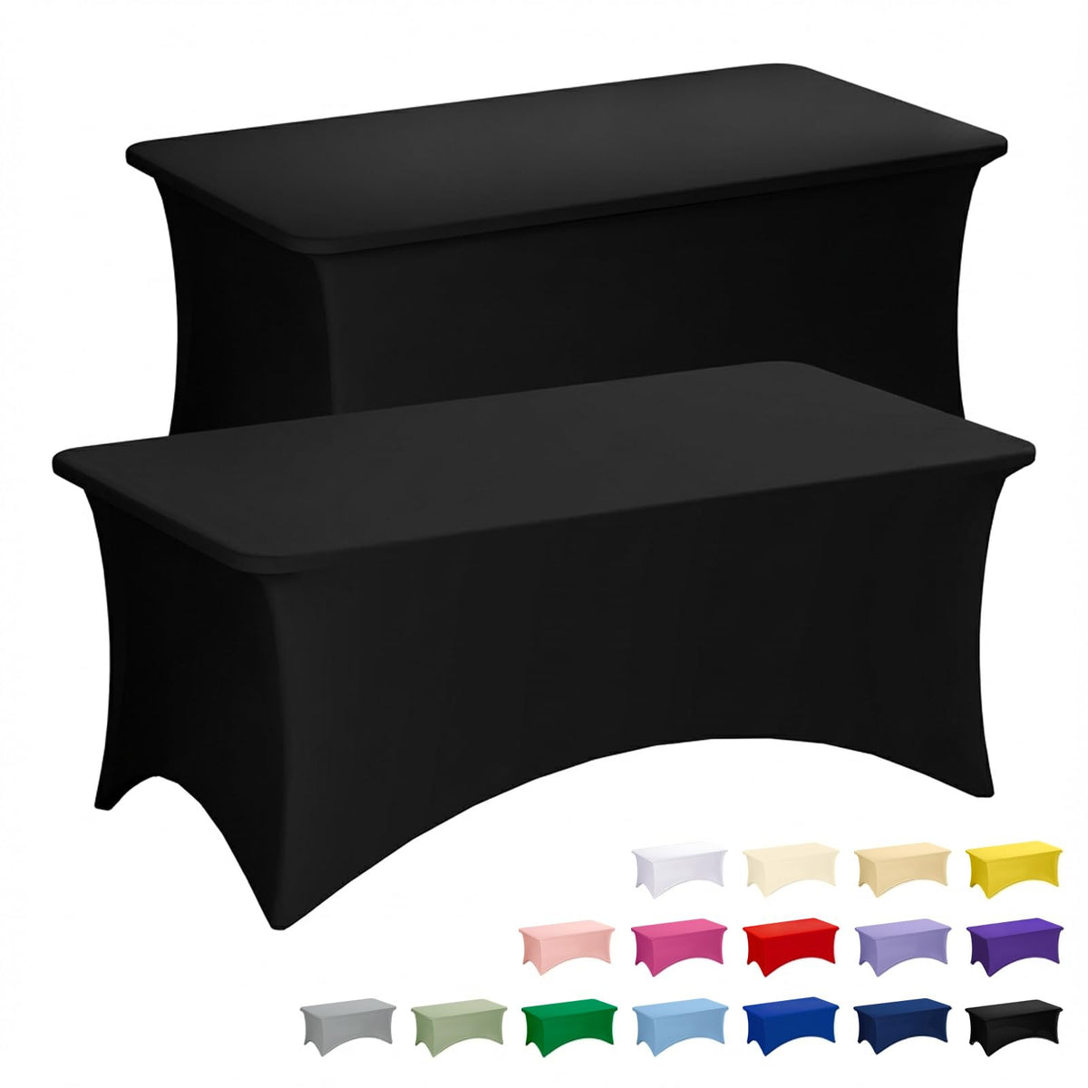 Fixwal mantel frontal sobre mesa 6ft mostrando ajuste limpio y profesional
