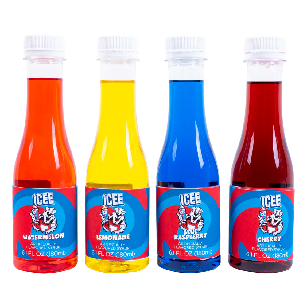 Fizz Creations ICEE primer plano de la etiqueta y cierre, facilita dosificar con precisión