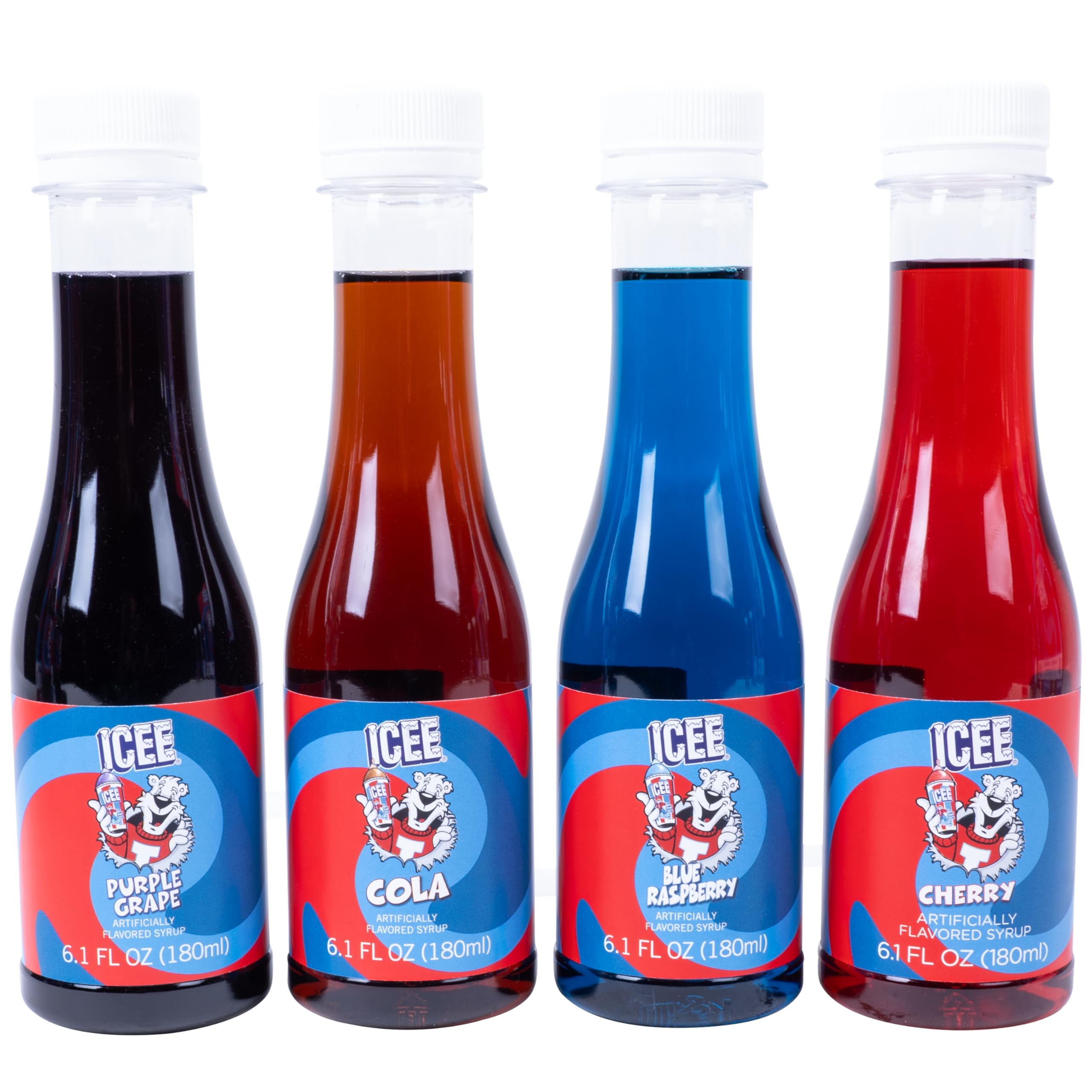 Fizz Creations etiqueta de sirope ICEE mostrando sabor y autenticidad del producto