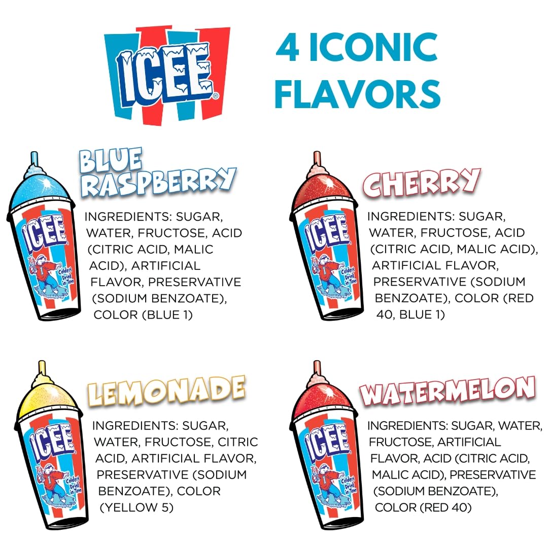 Fizz Creations ICEE slushie en vaso con pajita, refresco casero listos en minutos