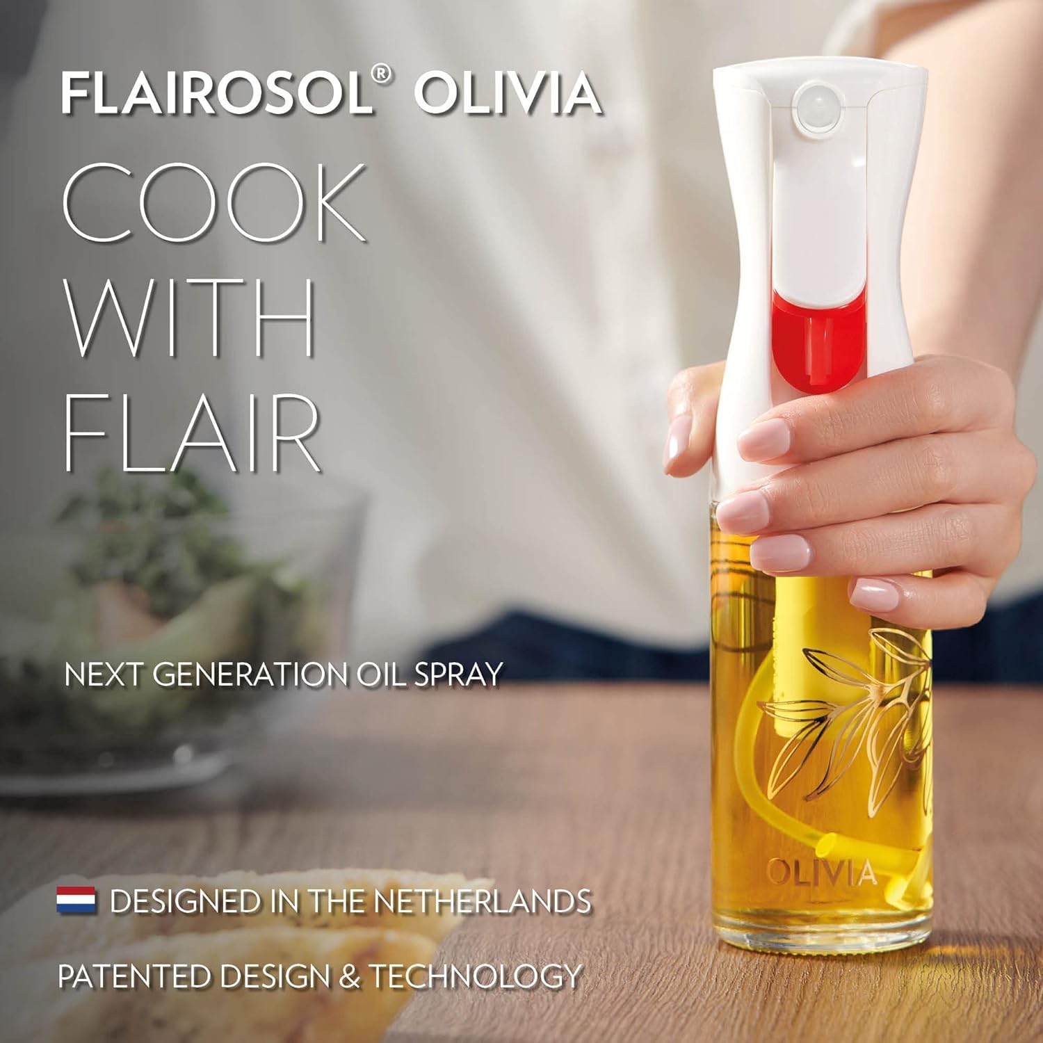 FLAIROSOL Olivia filtro interno que evita obstrucciones y mantiene flujo