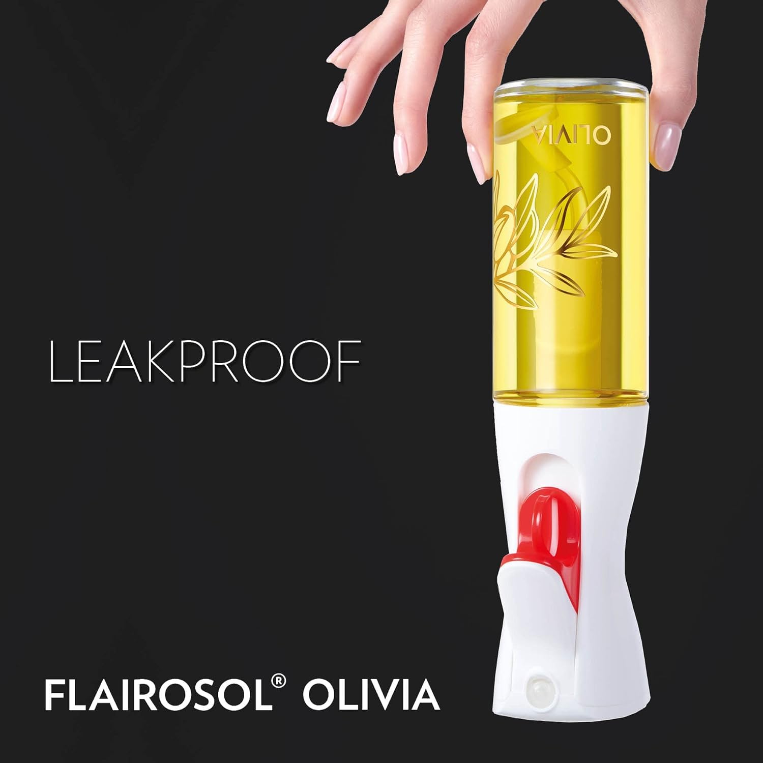 FLAIROSOL Olivia en parrilla BBQ facilitando control de aceite al asar