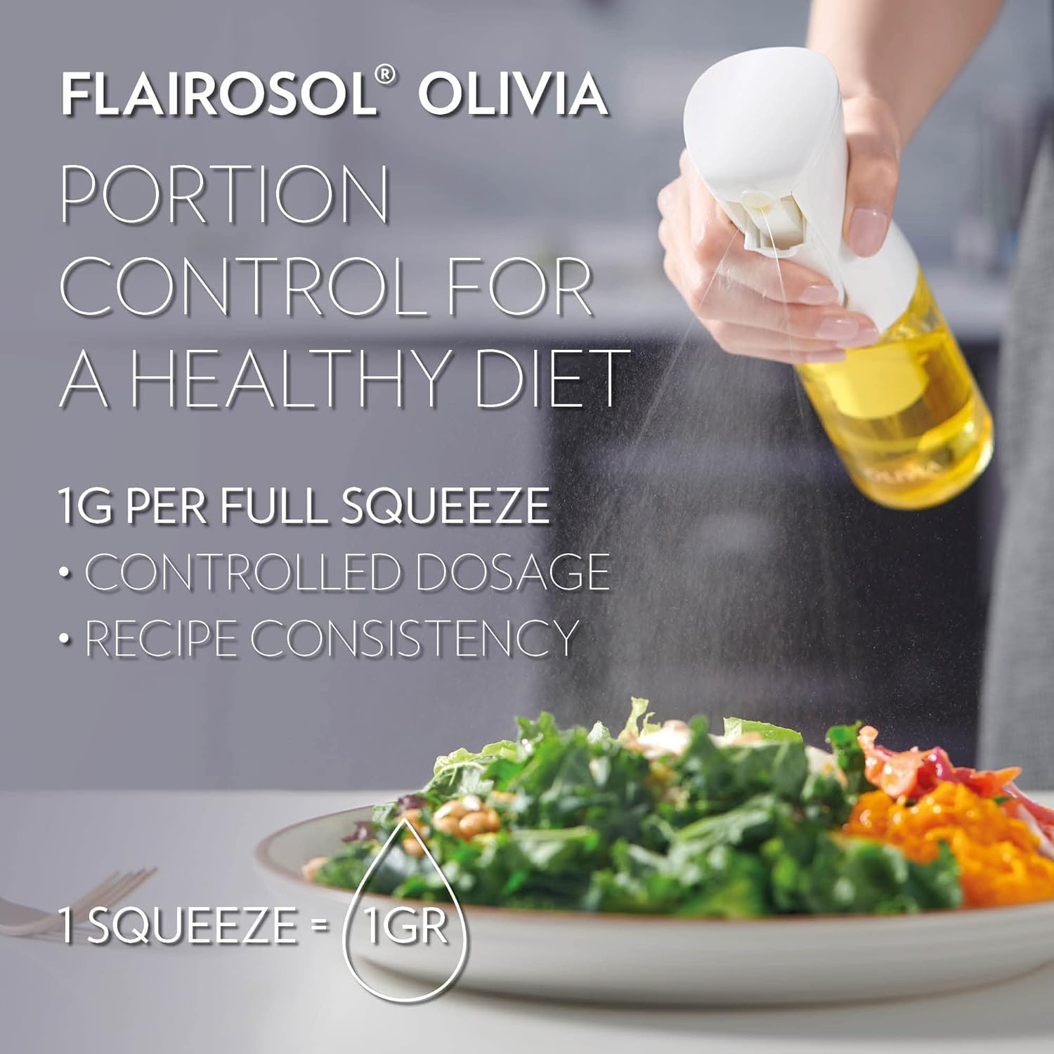 FLAIROSOL Olivia nube de atomización uniforme para cobertura eficaz