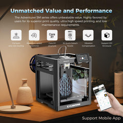 FLASHFORGE extrusor directo a 280°C mostrando robustez y compatibilidad de materiales