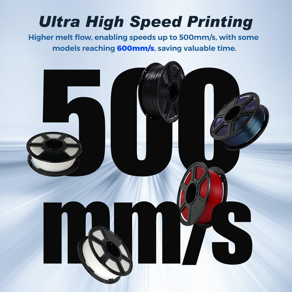 FLASHFORGE bobina de 1 kg mostrando enrollado optimizado anti-enredos