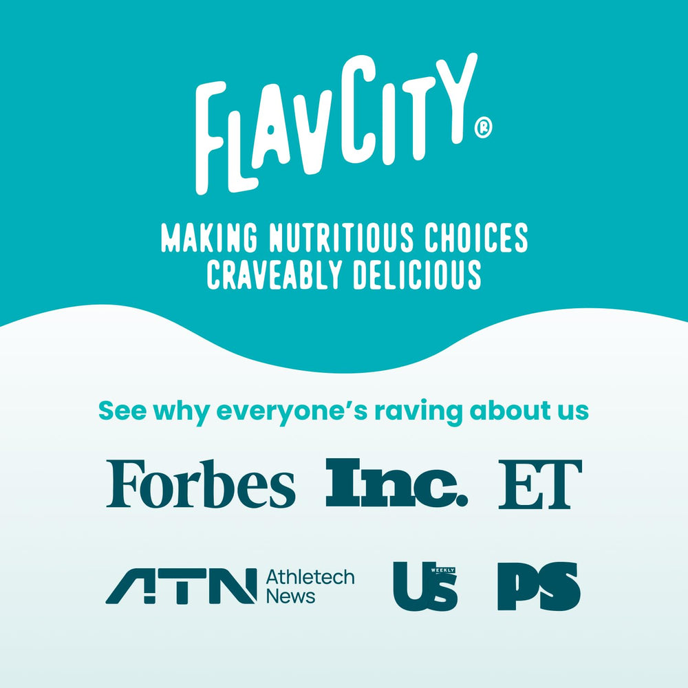 FlavCity primer plano polvo disuelto con cremosidad y mezcla fácil