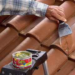 Flex Paste aplicado en grieta de pared para sellado impermeable