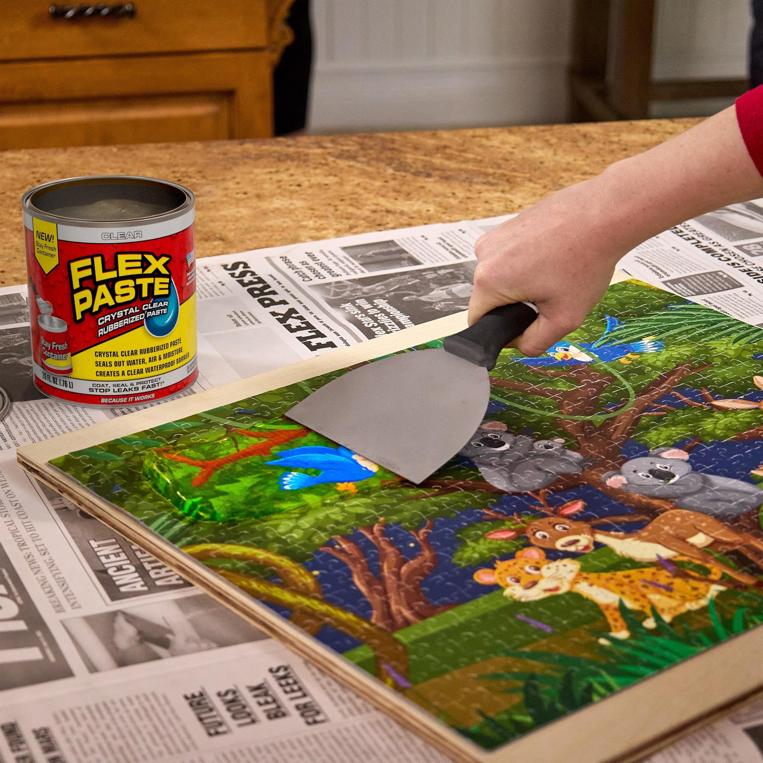 Flex Paste etiqueta acercamiento que destaca resistencia UV y pintabilidad