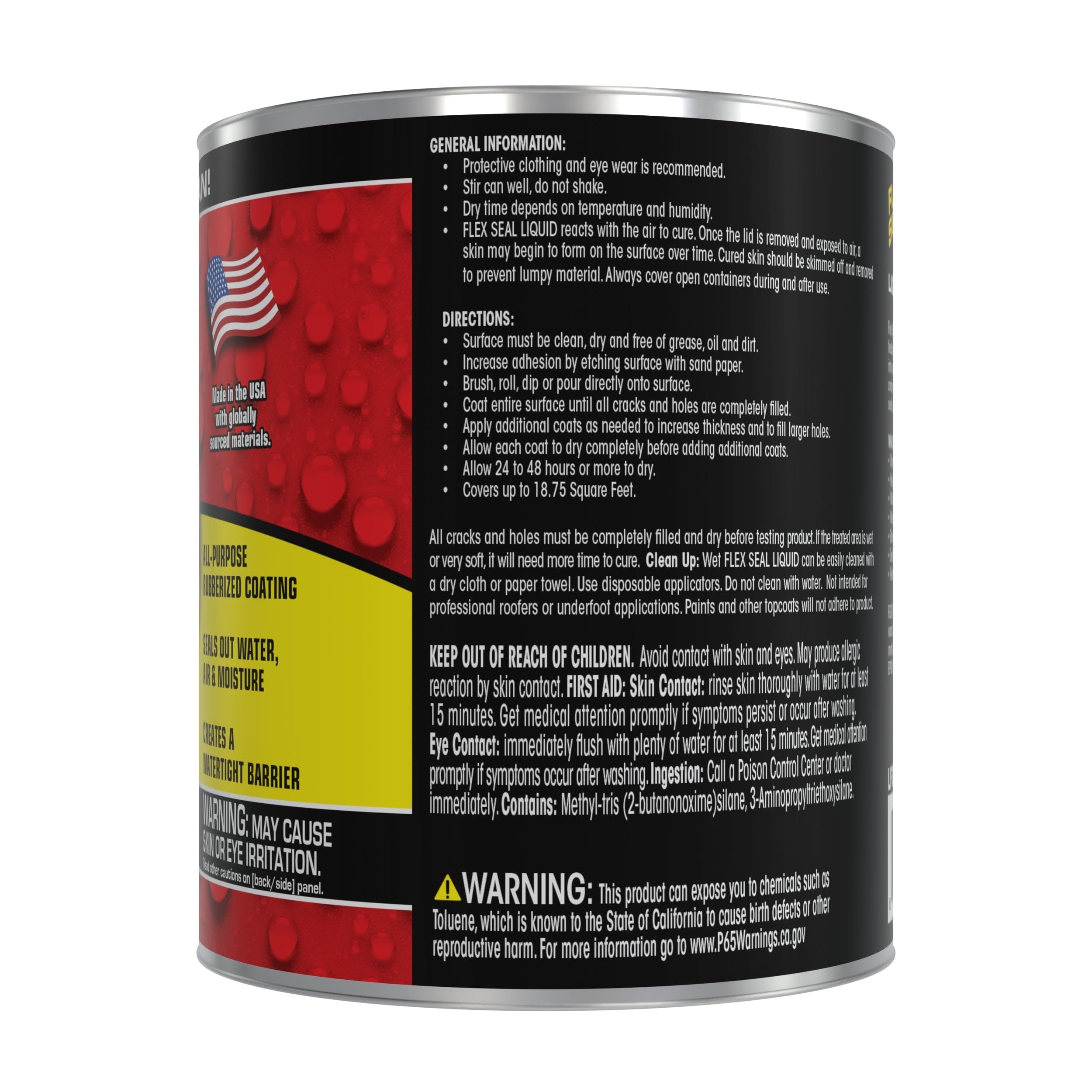Flex Seal Liquid textura de caucho líquido mostrando acabado elástico