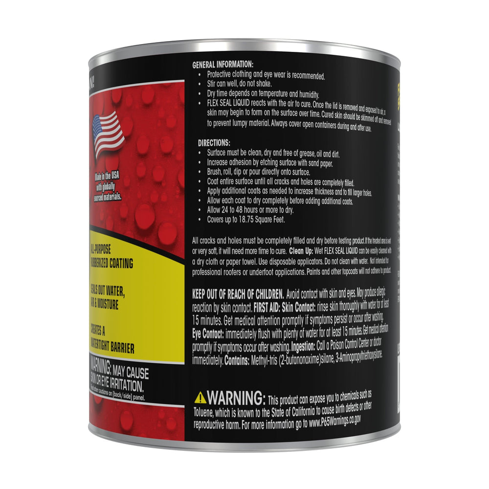 Flex Seal Liquid textura de caucho líquido mostrando acabado elástico