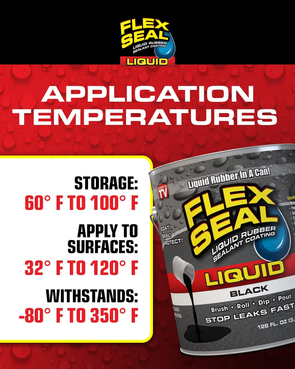 Flex Seal Liquid usado en RV para sellar juntas y proteger contra humedad