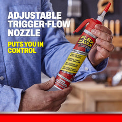 Flex Seal textura del sellador que muestra acabado liso