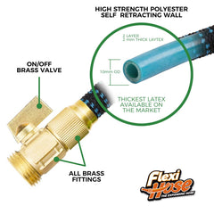 Flexi Hose racor latón 3/4 pulg, conexión firme y sin fugas