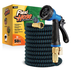 Flexi Hose vista frontal del conjunto con boquilla y manguera ligera
