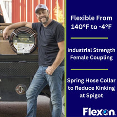 Flexon Flextreme Pro acople hembra industrial asegurando conexión sin fugas