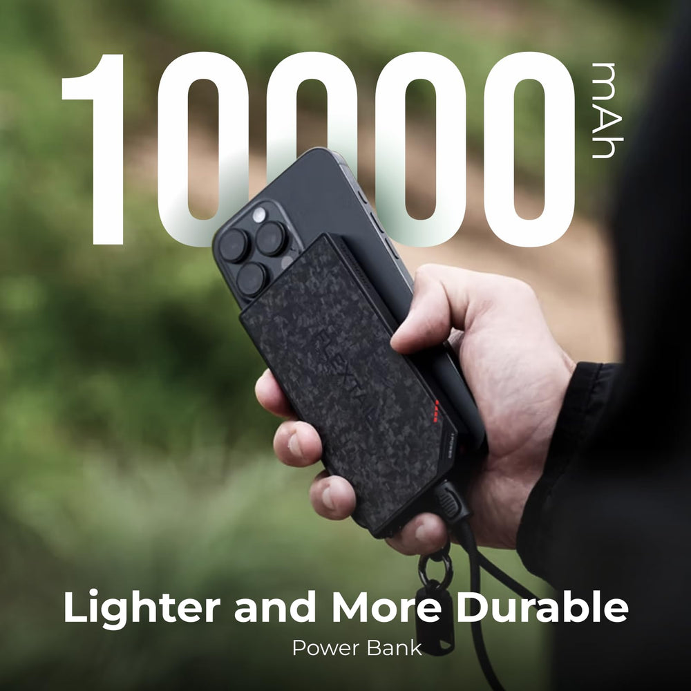 FLEXTAILGEAR power bank guardado en maleta listo para viajar y aprobado en avión
