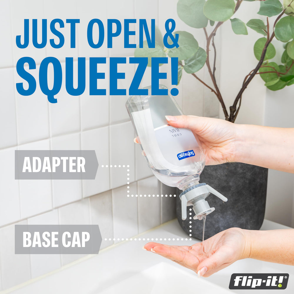 Flip-It! primer plano de la válvula de apertura para control preciso de la salida