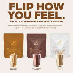 Flip My Life selección de supergreens e ingredientes naturales frescos