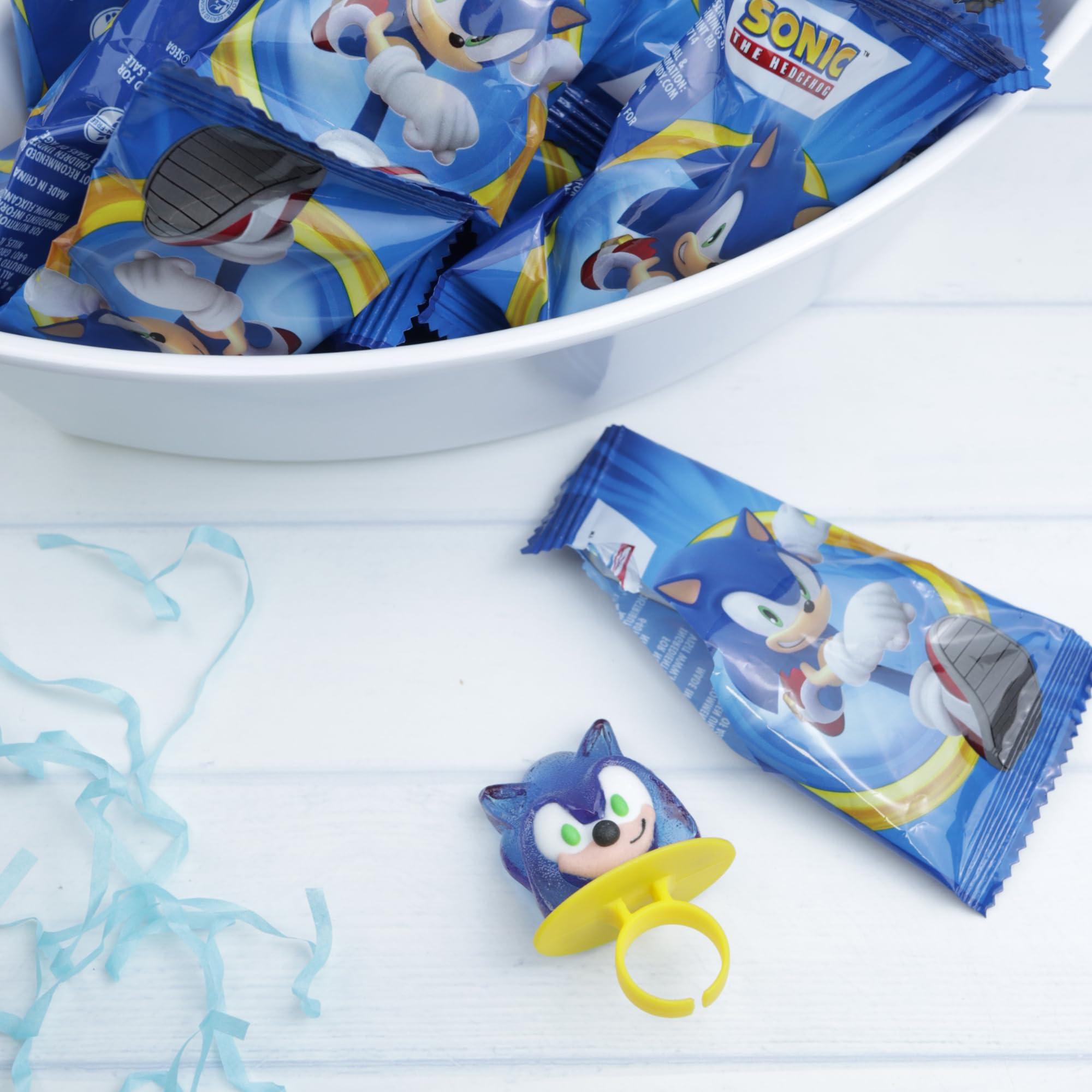 Flix Candy rostros de Sonic, Knuckles y Tails en las paletas, atractivo coleccionable