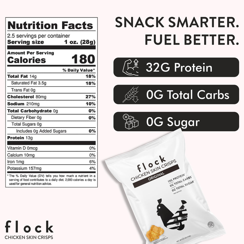 Flock detalle de condimento sobre chip, evidencia ingredientes simples y sabrosos