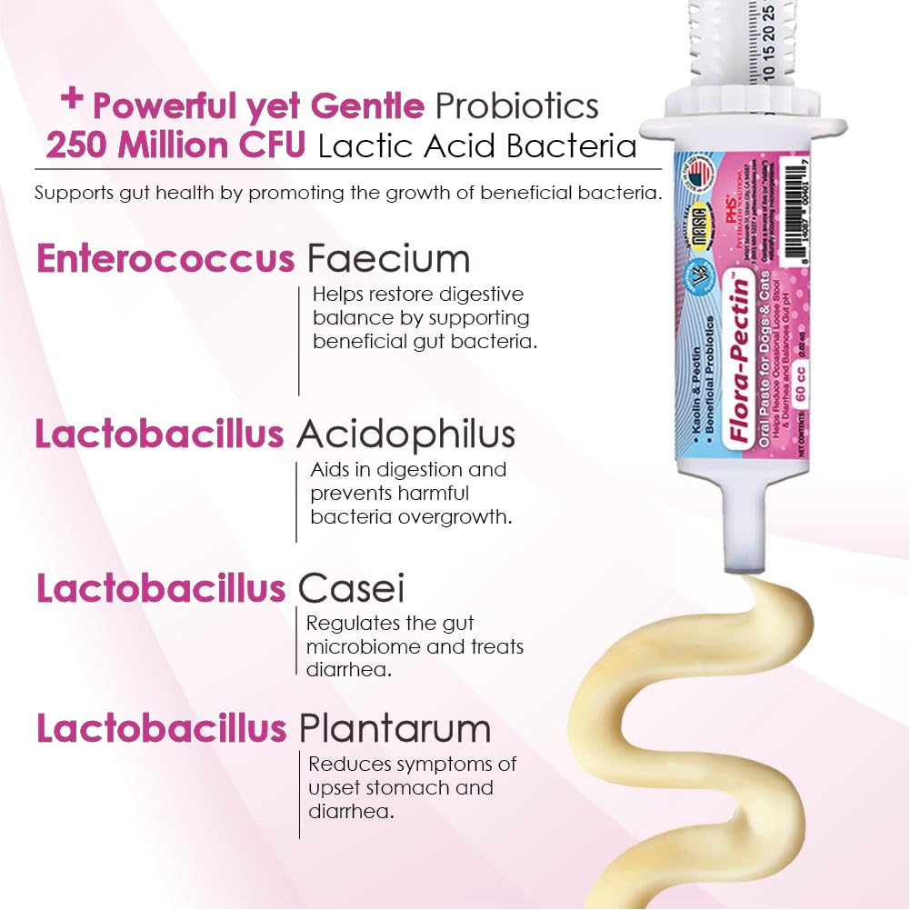 FLORA-PECTIN etiqueta con ingredientes clave y seguridad NASC visible