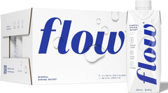 Flow vista frontal del pack de 12 botellas mostrando la presentación y conveniencia