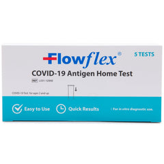 Flowflex caja frontal cinco pruebas, recrea almacenamiento conveniente