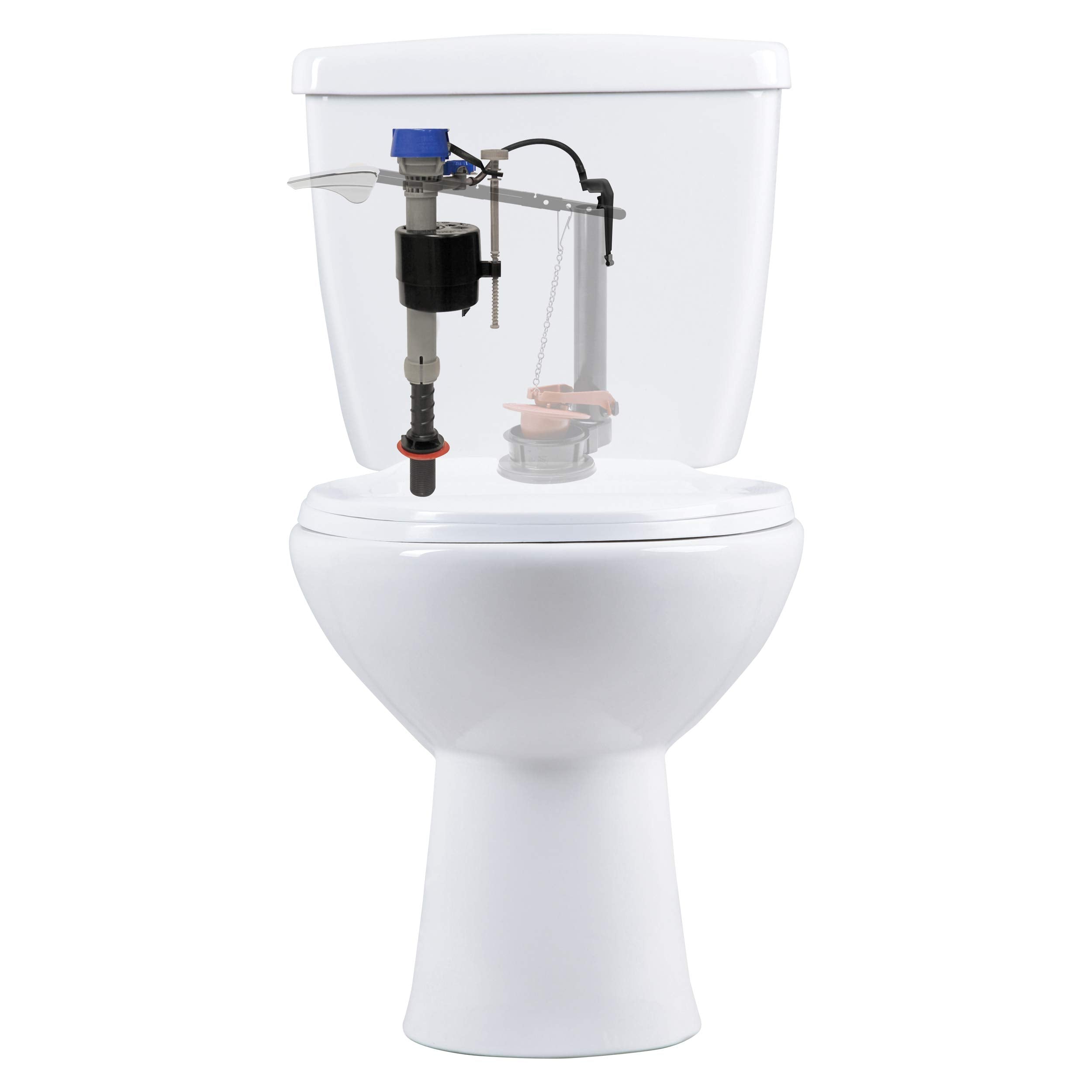 Fluidmaster 400H instalado en inodoro demostrando llenado rápido y silencioso