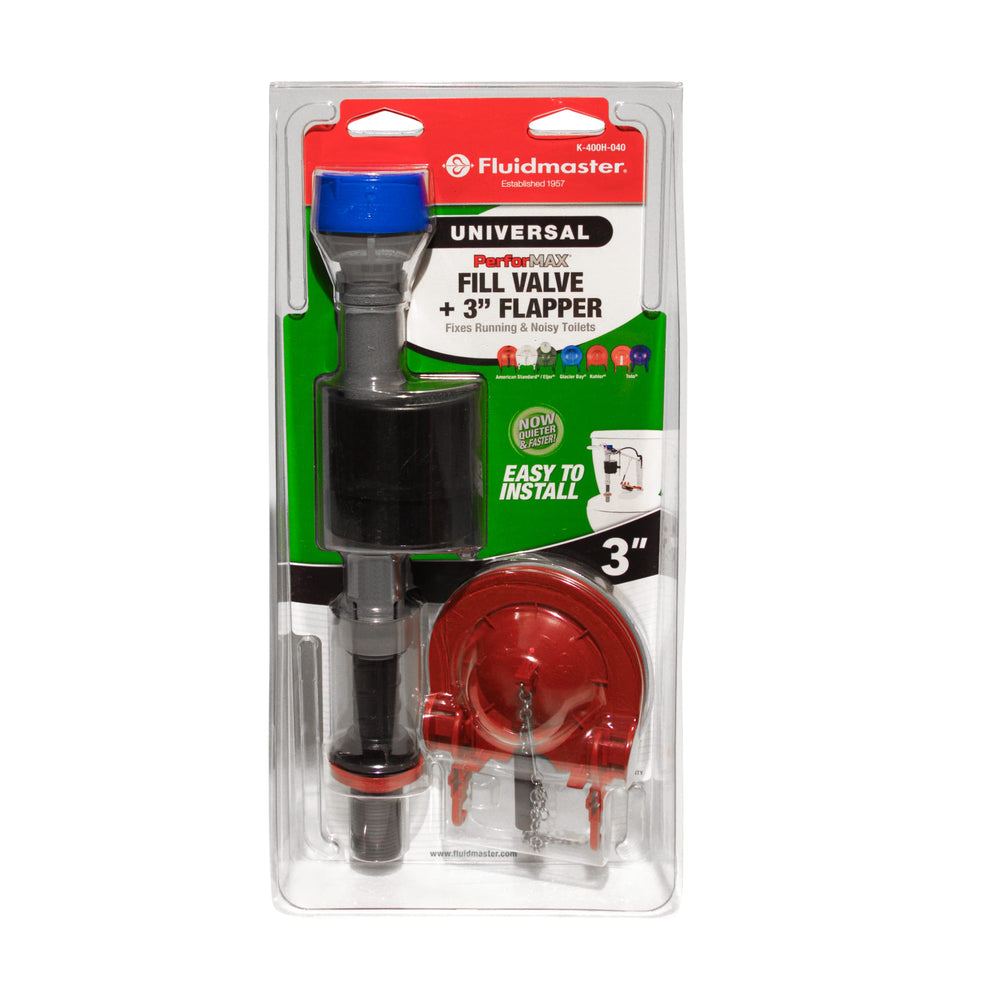 Fluidmaster comparación de tamaño facilita confirmar compatibilidad