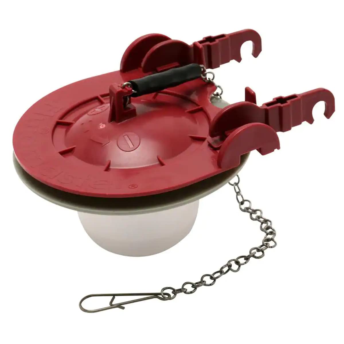 Fluidmaster paquete frontal del flapper mostrando embalaje y compatibilidad, ahorro inmediato