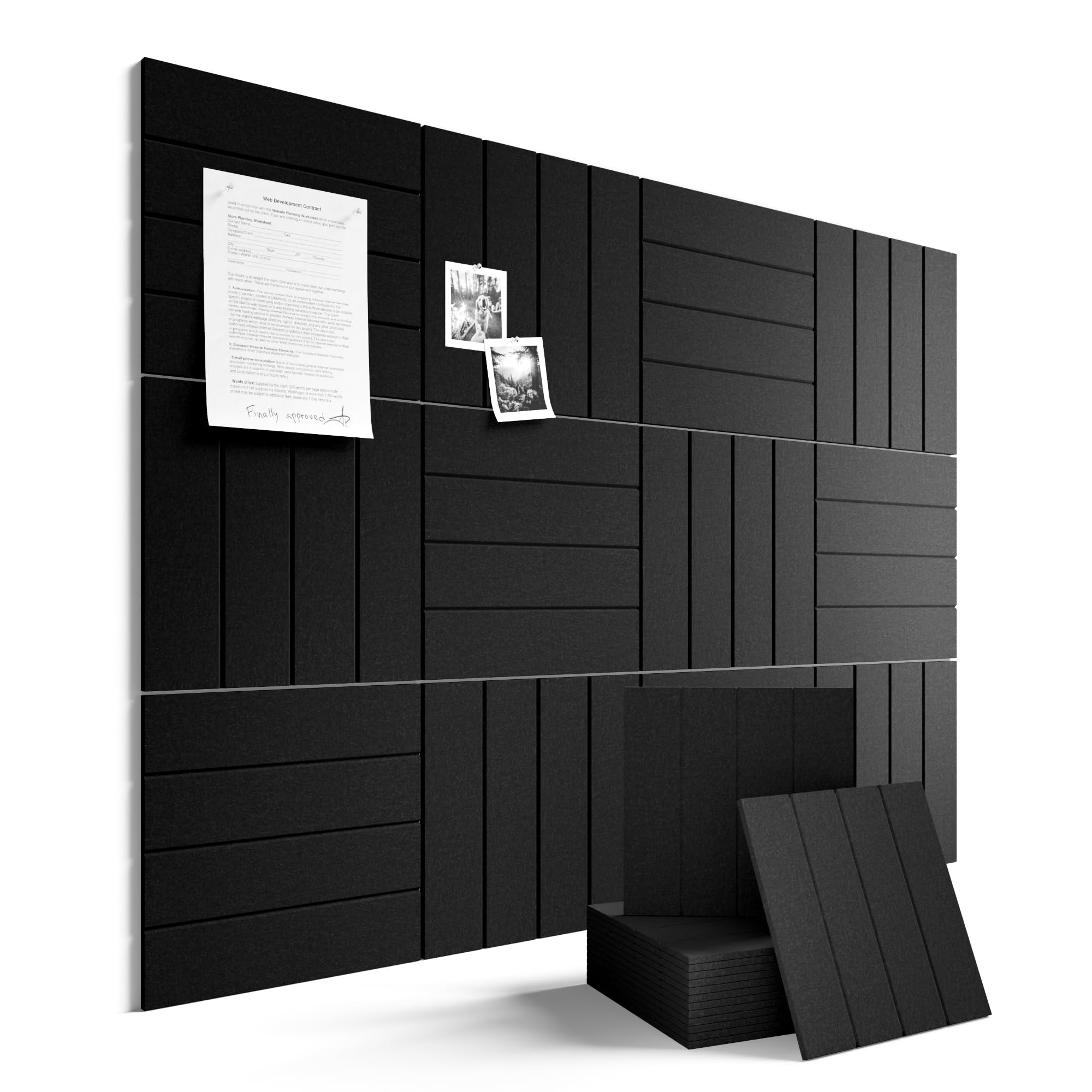 Fluxynara panel frontal negro mostrando superficie uniforme y organización