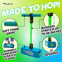 Flybar detalle de la base de espuma que protege suelos y amortigua impactos