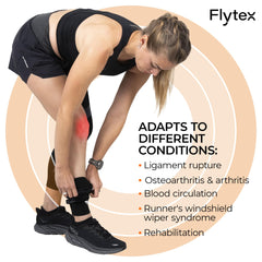 Flytex detalle de textura del tejido que garantiza compresión y transpiración