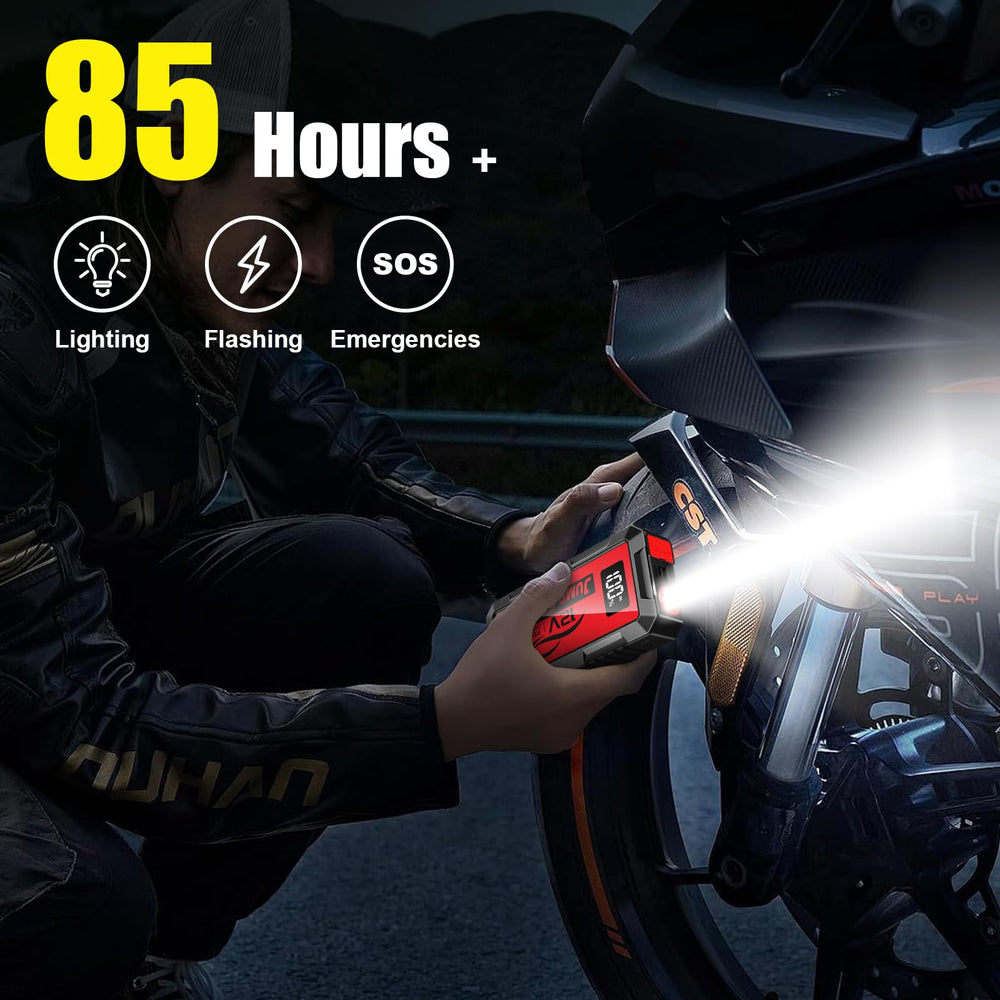 fmooostore linterna LED encendida con modos estroboscópico y SOS visible