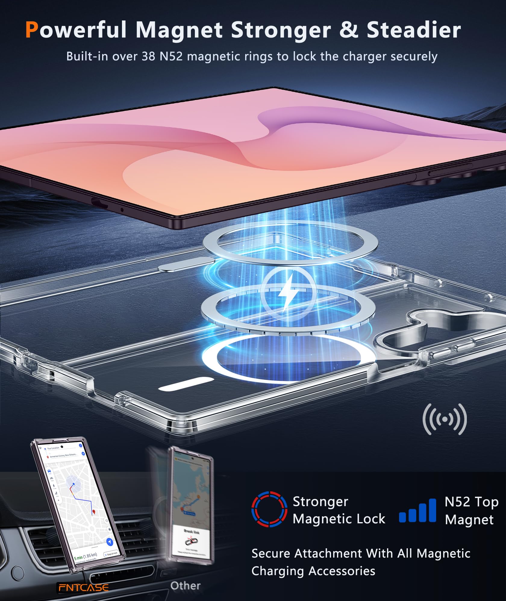FNTCASE textura de esquinas con airbags que absorben impactos